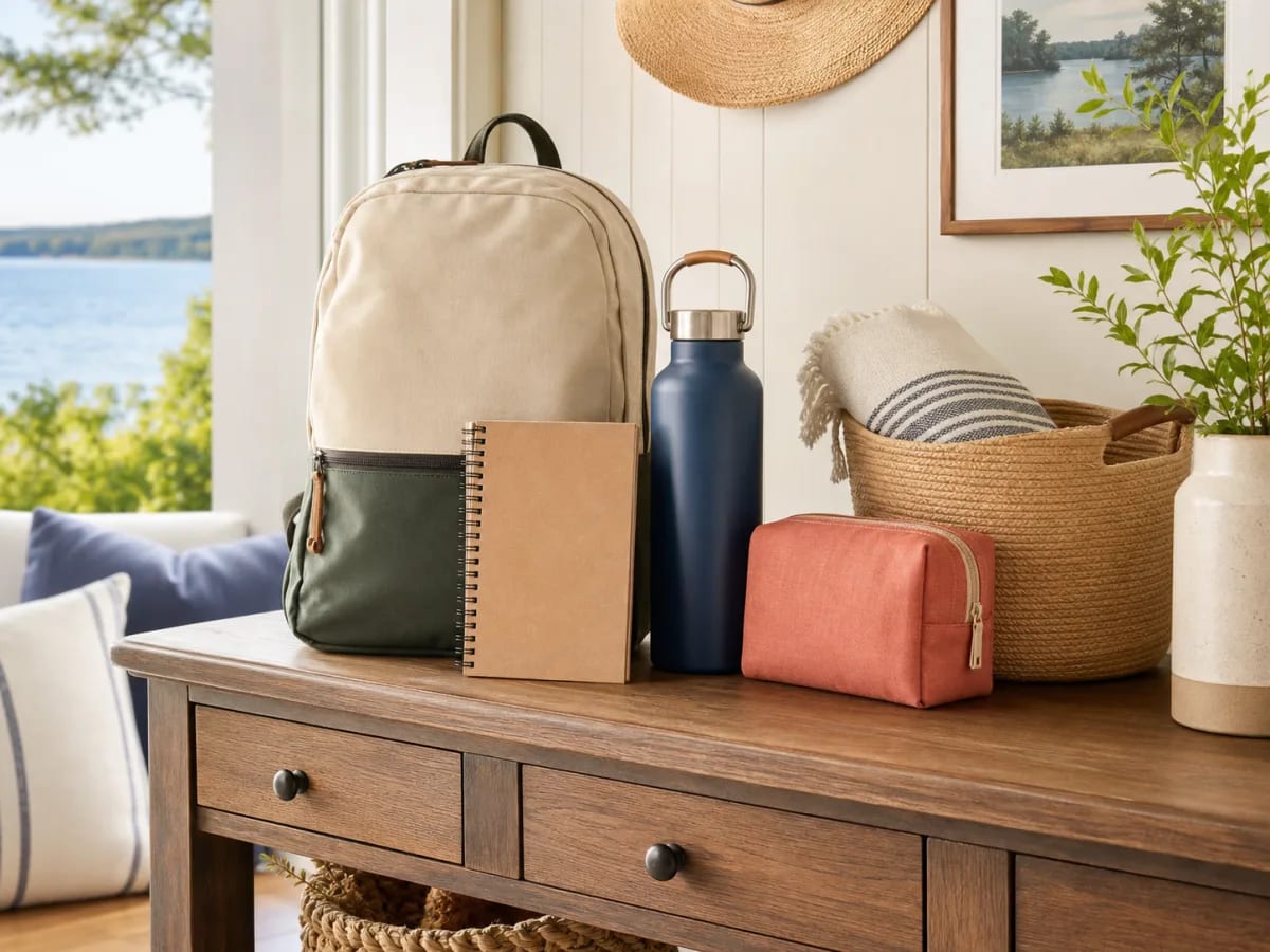 Late-summer school, travel, and housewarming essentials in a lakehouse entry